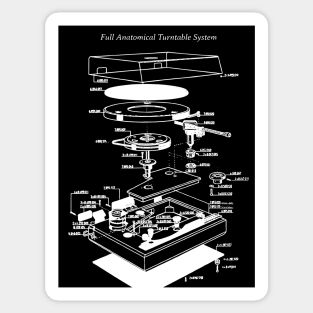 Turntable Diagram Sticker